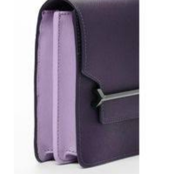 Botkier Lennox Box Pebbled Leather Winter Purple - Picture 4 of 4